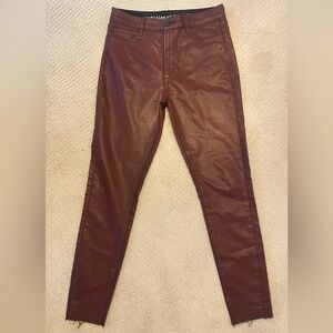 Articles of Society faux leather (coated) skinny jeans